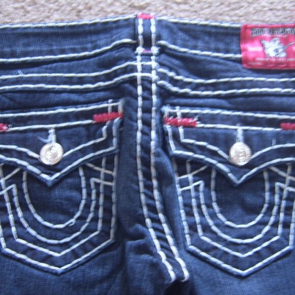 Like New Excellent Condition True Religion Women Super T Jeans sz 26 Made in USA - Picture 3 of 5